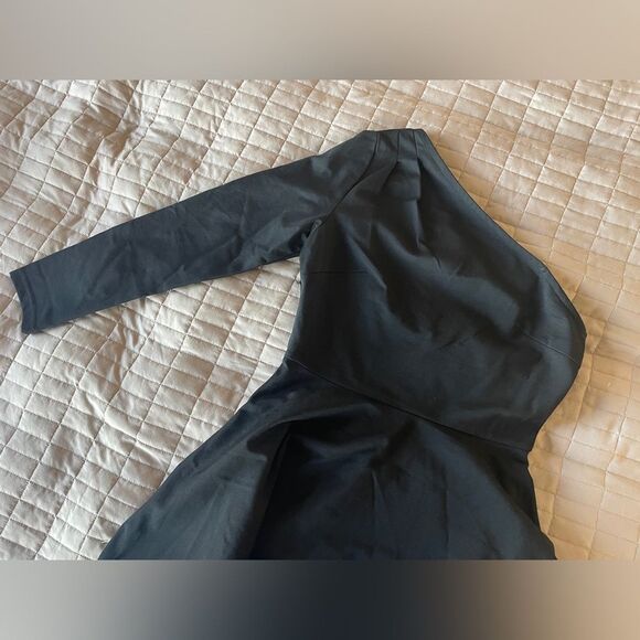 Host Pick-NWT Sarin Matthews One Shoulder Long Sleeve Black Dress - Small - Picture 9 of 12